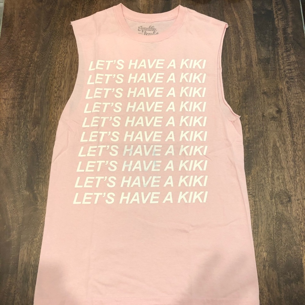 Let’s Have A Kiki custom muscle tee